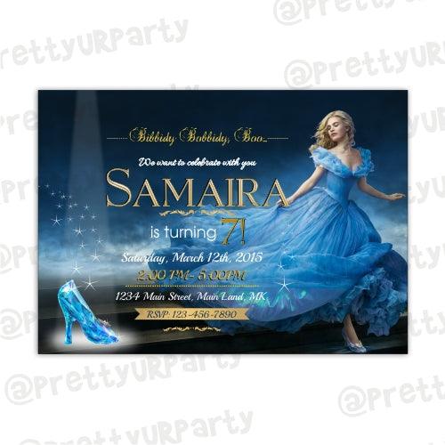 Cinderella Inspired  Invitations 02 ALL PARTY SUPPLIES Pretty UR Party Default Title