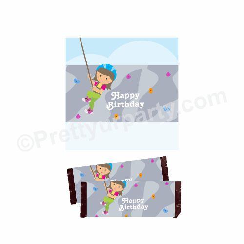 Climbing Theme Chocolate Wrappers THEME PARTIES Pretty UR Party Default Title