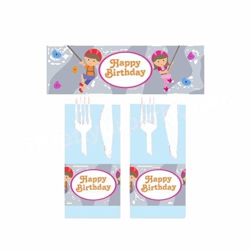 Climbing Theme Napkin Rings