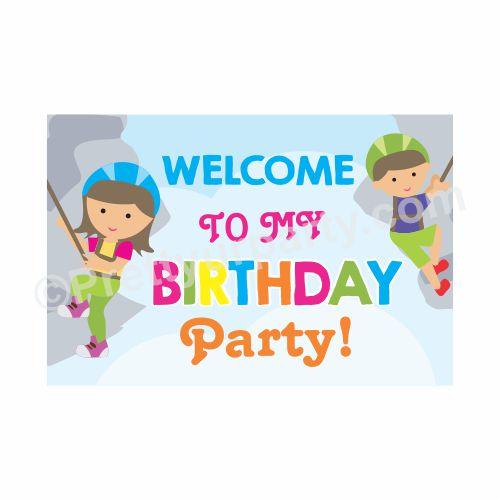Climbing Theme Entrance Banner / Door Sign THEME PARTIES Pretty UR Party Default Title