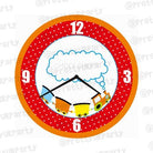 Personalised Train Clock THEME PARTIES Pretty UR Party Default Title