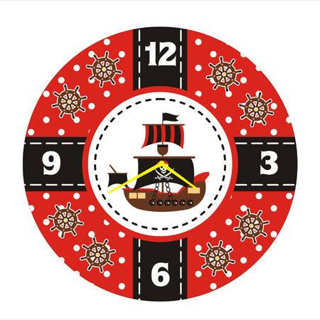 Personalised Pirate Clock THEME PARTIES Pretty UR Party Default Title