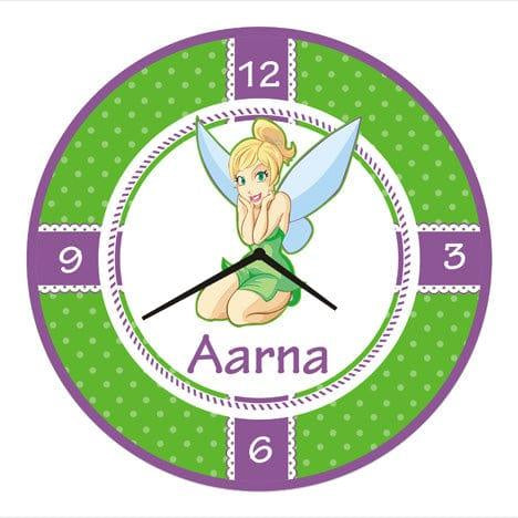 Personalised TinkerBell Clock THEME PARTIES Pretty UR Party