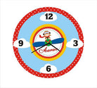 Personalised Little Aviator  Clock THEME PARTIES Pretty UR Party