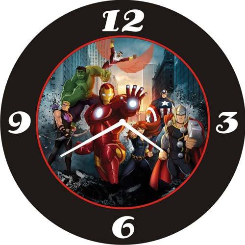 Personalised Avengers Clock THEME PARTIES Pretty UR Party Default Title