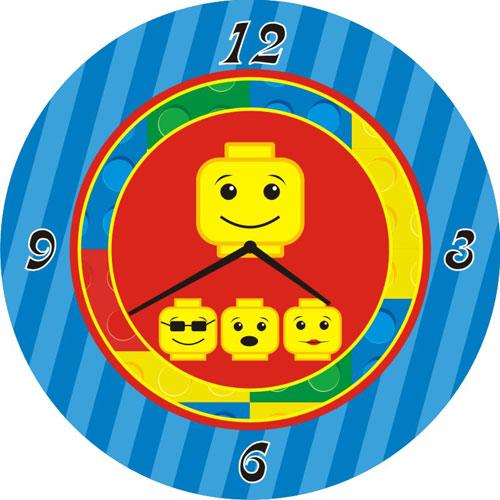 Personalised Lego inspired Clock THEME PARTIES Pretty UR Party Default Title