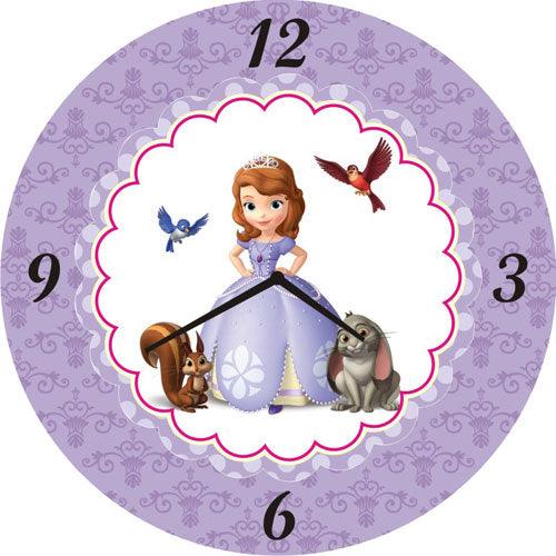 Personalised Sofia the first Enchanted Garden Party Clock THEME PARTIES Pretty UR Party Default Title