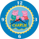 Personalised Peppa Pig inspired Clock THEME PARTIES Pretty UR Party
