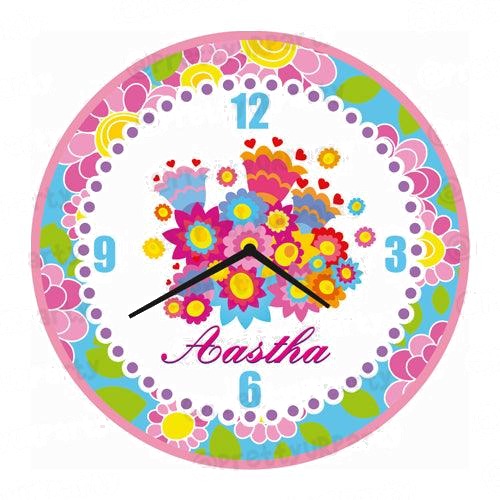 Personalised Flowers Clock — image 2