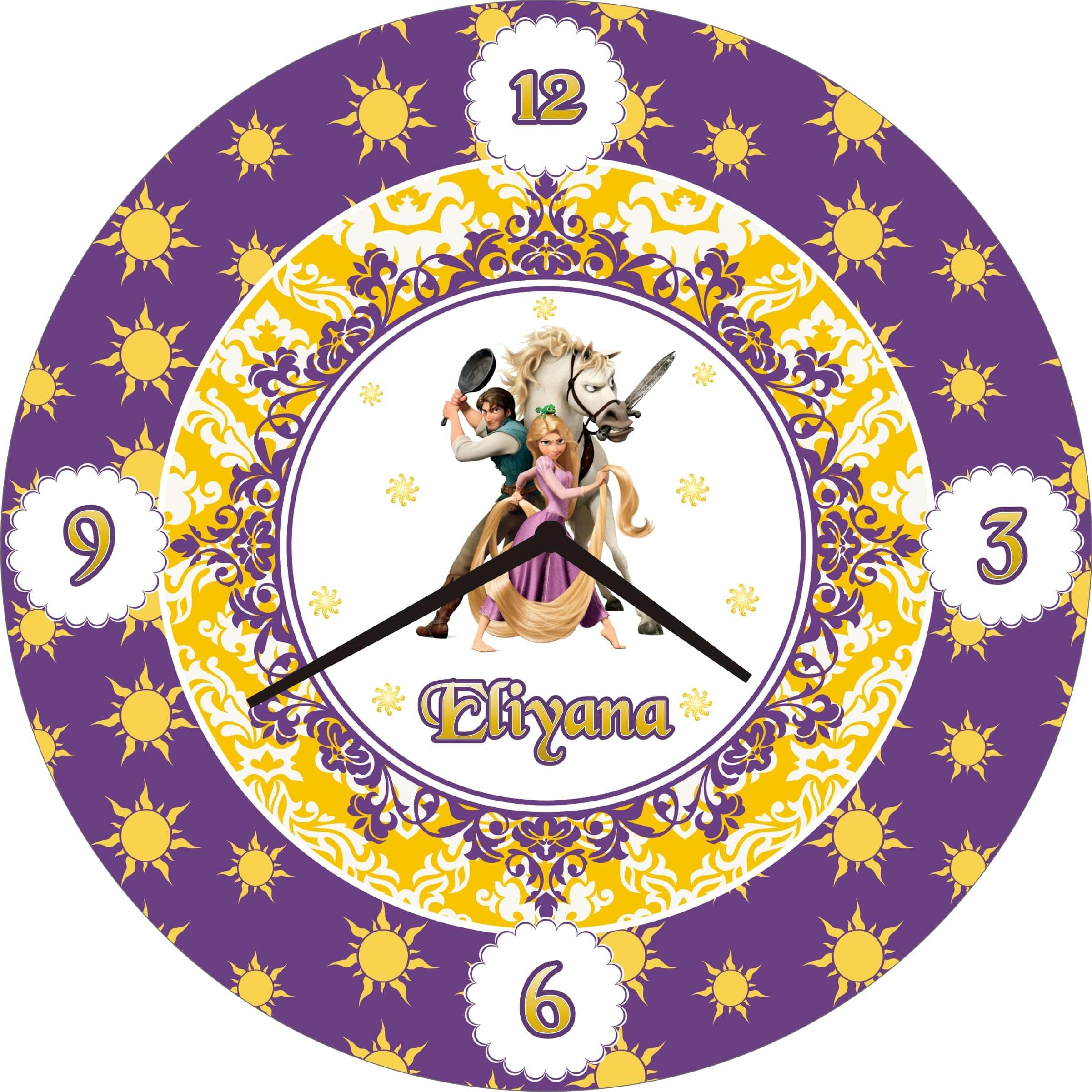 Personalised Tangled / Rapunzel Clock THEME PARTIES Pretty UR Party Default Title