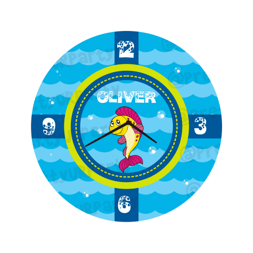 Personalised Under The Sea Clock — image 2