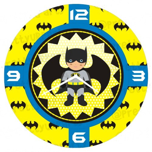Personalised Batman Inspired Clock