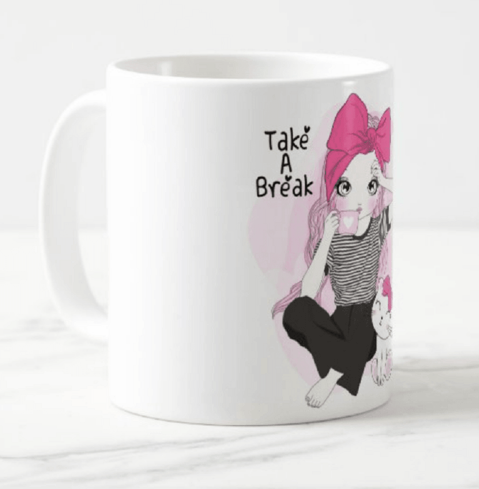 Take a Break Coffee Mug RETURN GIFTS Pretty UR Party