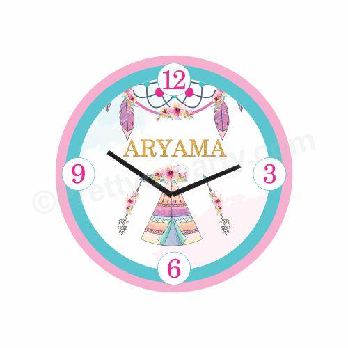 Personalized Boho Clock RETURN GIFTS Pretty UR Party Default Title