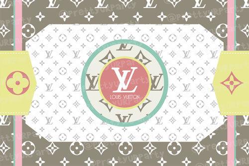 LV design Placemats TABLEWARE Pretty UR Party Set of 6 without Coasters