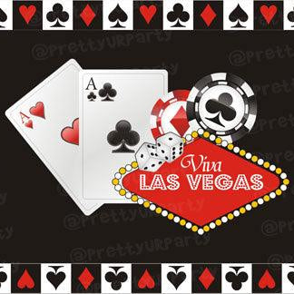 Casino / Poker Placemats TABLEWARE Pretty UR Party Set of 6 without Coasters