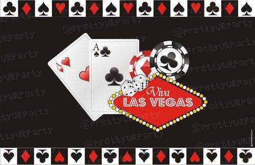 Casino / Poker Placemats TABLEWARE Pretty UR Party Set of 6 without Coasters