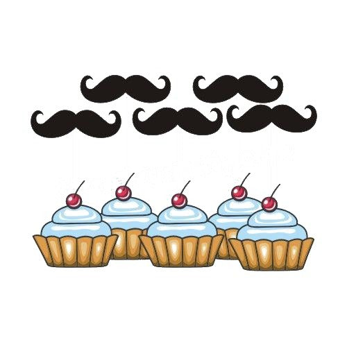 Moustache Cupcake Topper