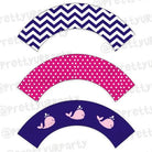 Girly Nautical Cupcake Wrappers THEME PARTIES Pretty UR Party Default Title