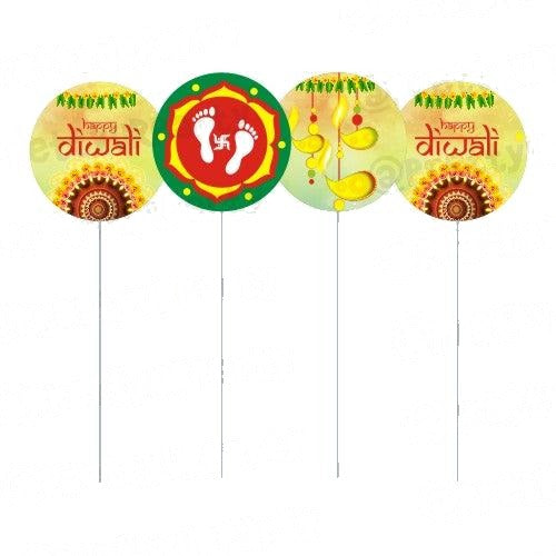 Diwali Ganesh Theme Cupcake / Food Toppers
