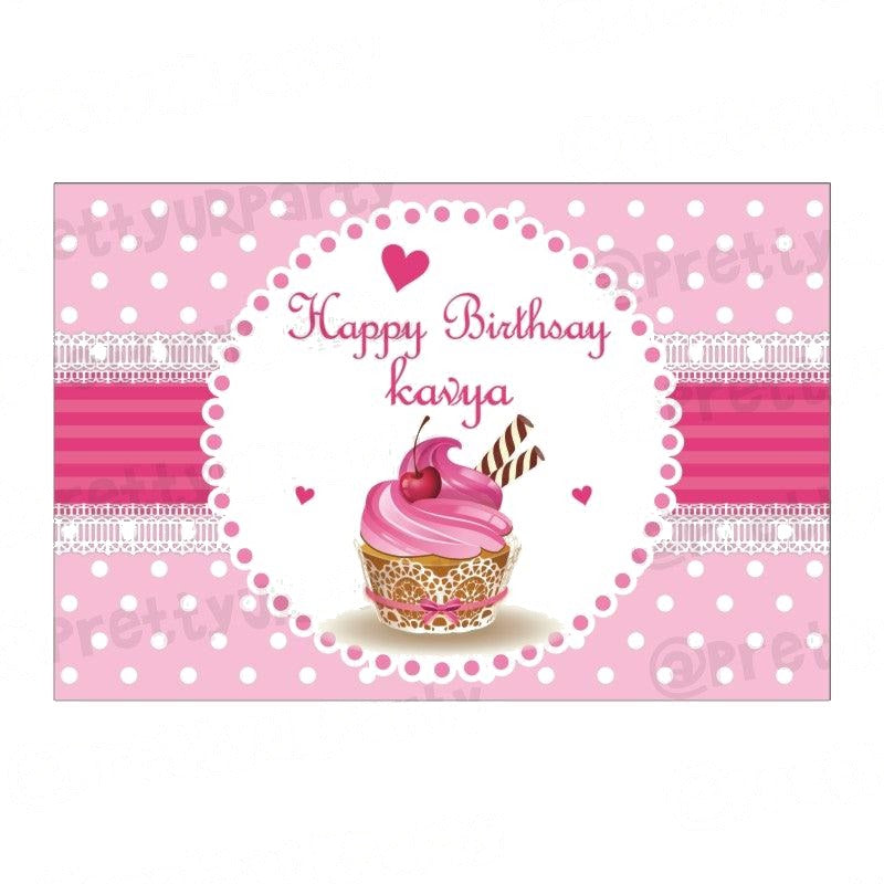 Cupcake Theme Backdrop