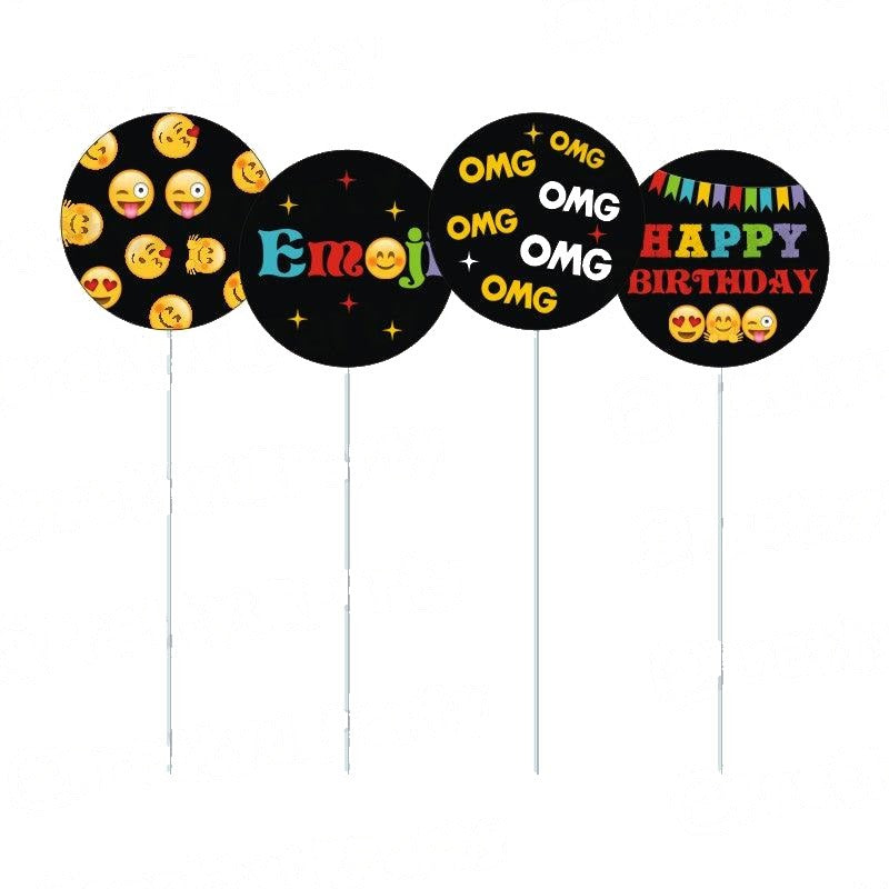 Emoji Theme Cupcake / Food Toppers