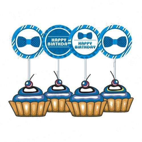 Bow Tie Cupcake / Food Toppers