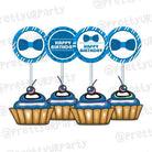 Bow Tie Cupcake / Food Toppers THEME PARTIES Pretty UR Party Default Title