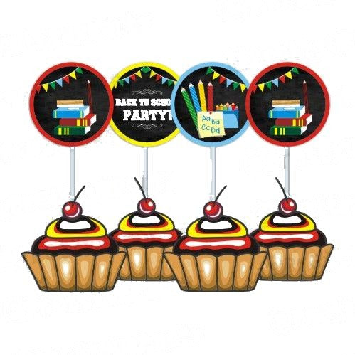 Back to School Cupcake / Food Toppers