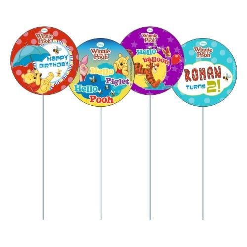 Winnie The Pooh Cupcake Toppers THEME PARTIES Pretty UR Party Default Title