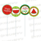 Watermelon Theme Cupcake Toppers THEME PARTIES Pretty UR Party Default Title