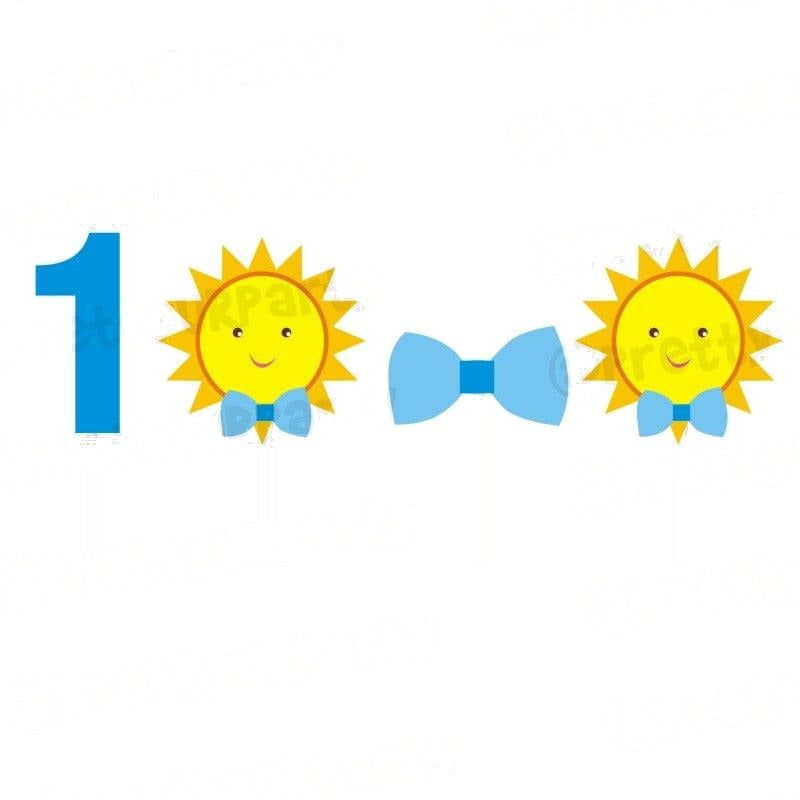 Sunshine Theme Cupcake Toppers — image 2