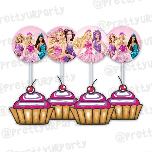 Barbie Rockstar Cupcake / Food Toppers THEME PARTIES Pretty UR Party Default Title