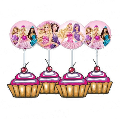 Barbie Rockstar Cupcake / Food Toppers