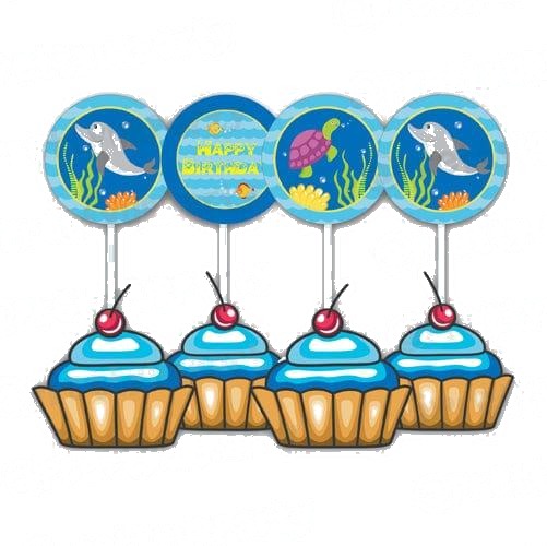 Under the Sea Cupcake Toppers