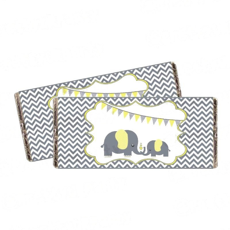Elephant Baby shower Chocolate Wrappers