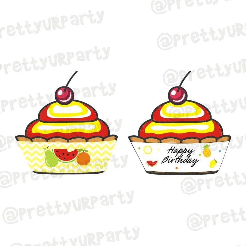Tutti Fruity Theme Cupcake Wrappers THEME PARTIES Pretty UR Party