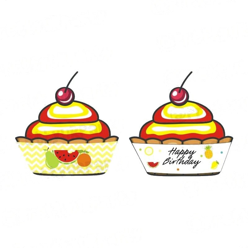 Tutti Fruity Theme Cupcake Wrappers — image 2