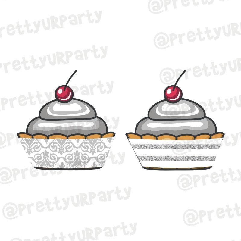 25th Anniversary Theme Cupcake Wrappers ALL PARTY SUPPLIES Pretty UR Party