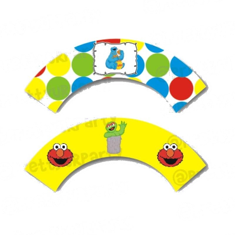 Elmo Theme Cupcake Wrappers