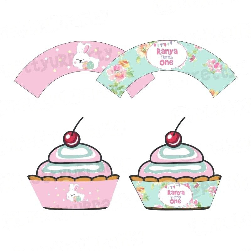 Some Bunny is One Theme Cupcake Wrappers