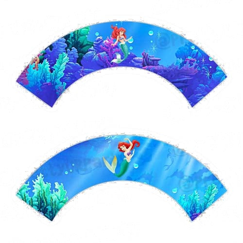Ariel the Mermaid Cupcake Wrappers — image 2