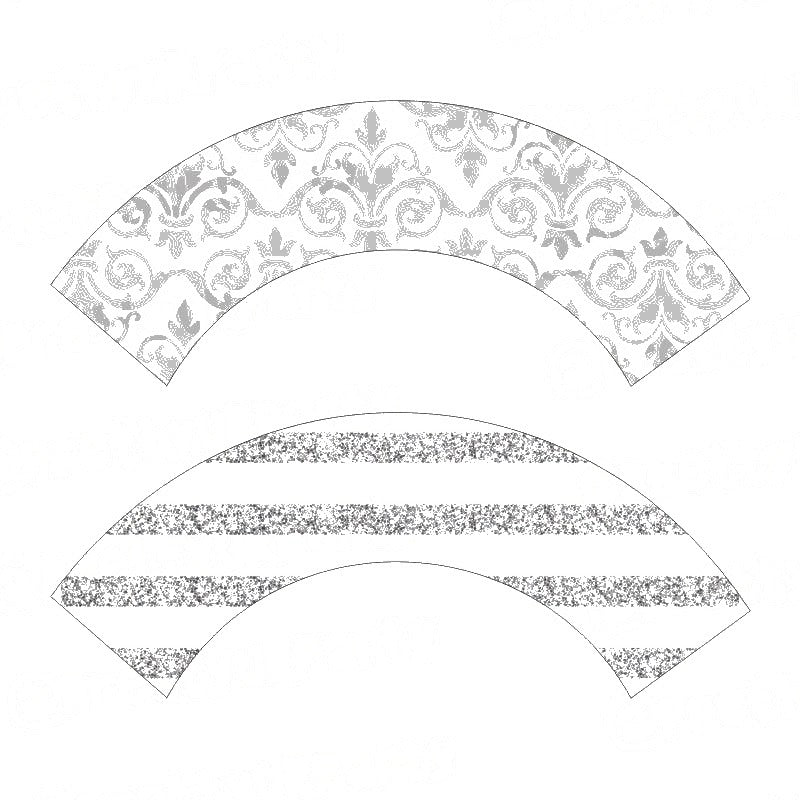 25th Anniversary Theme Cupcake Wrappers
