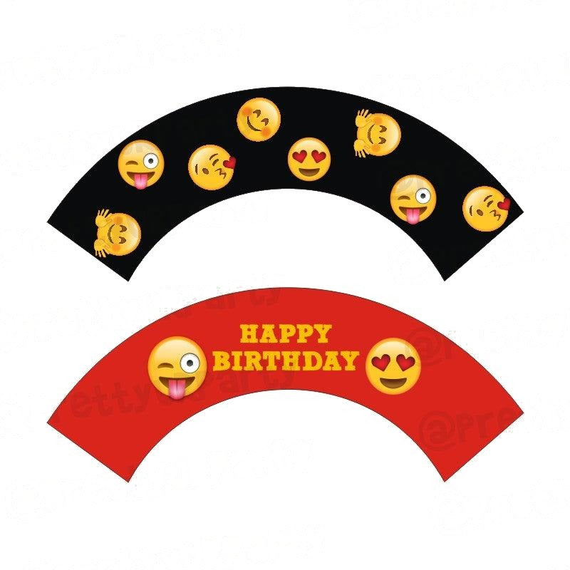 Emoji Theme Cupcake Wrappers