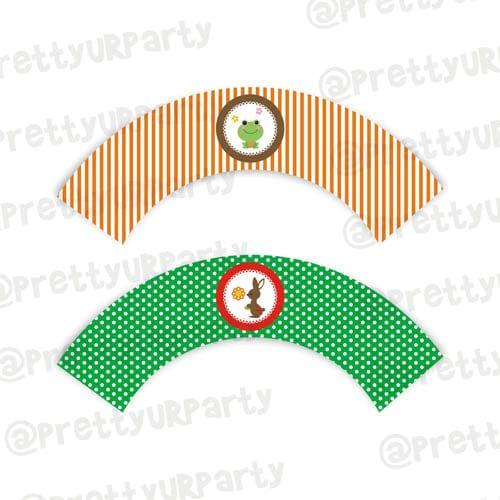 Woodland/Forest Cupcake Wrappers THEME PARTIES Pretty UR Party Default Title
