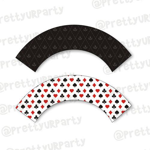 Casino Night Cupcake Wrappers ALL PARTY SUPPLIES Pretty UR Party Default Title