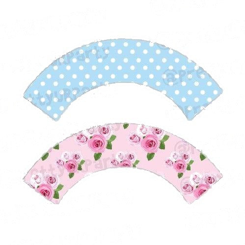 Shabby Chic Cupcake Wrappers