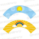 Sunshine Theme Cupcake Wrappers  Pretty UR Party Default Title