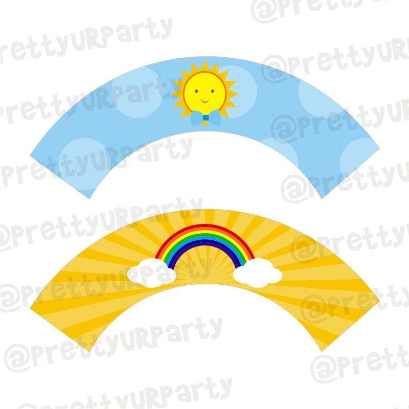 Sunshine Theme Cupcake Wrappers  Pretty UR Party Default Title