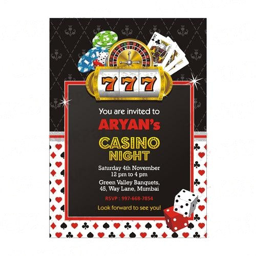 Casino Night Invitations